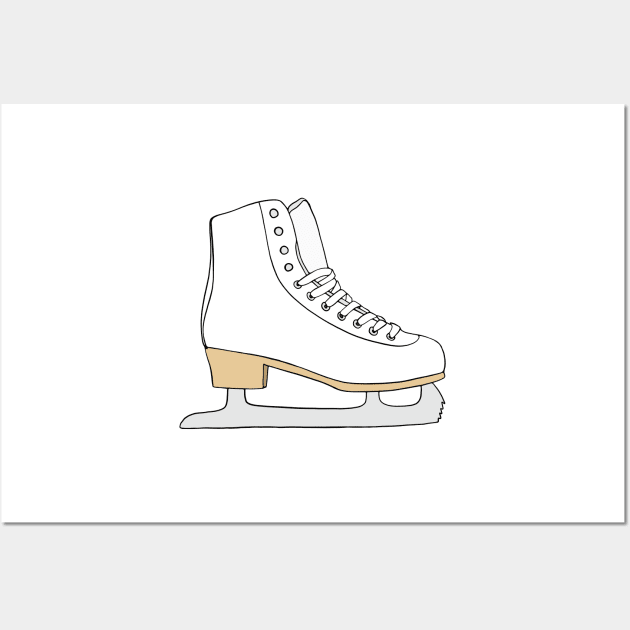 Ice Skates Wall Art by murialbezanson